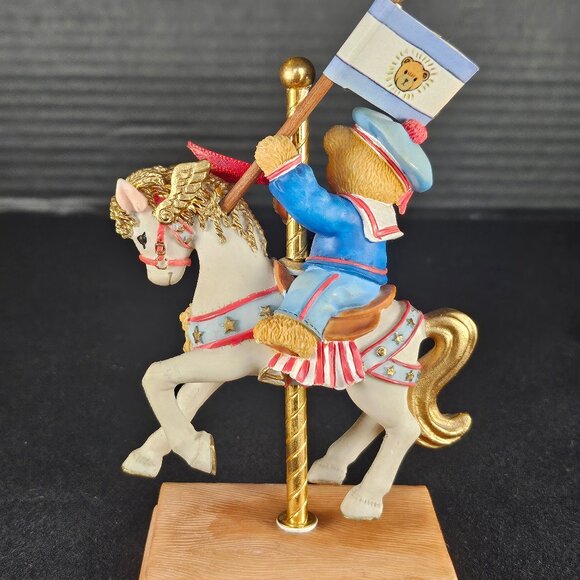 Teddies Enesco Beary Go Round Cherish Teddies Bill True Blue Friends #505552 - Picture 3 of 6